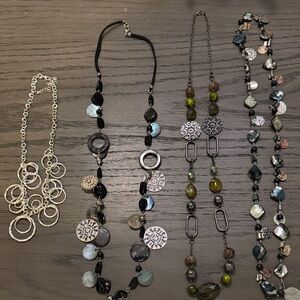 Elegant Multi-Color Necklace Set